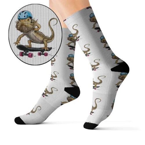 Bearded dragon socks - bearded,